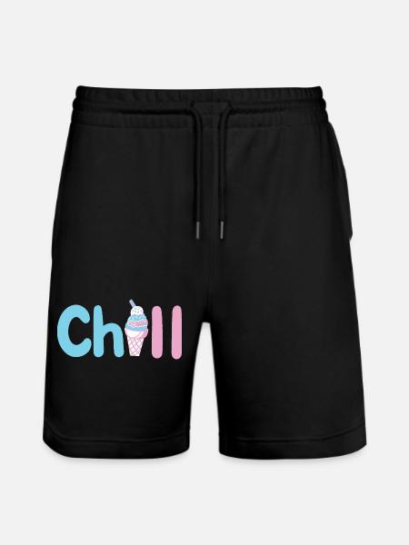 Eiscreme Sommer - Stanley/Stella Unisex Bio Joggingshorts Trainer - Schwarz