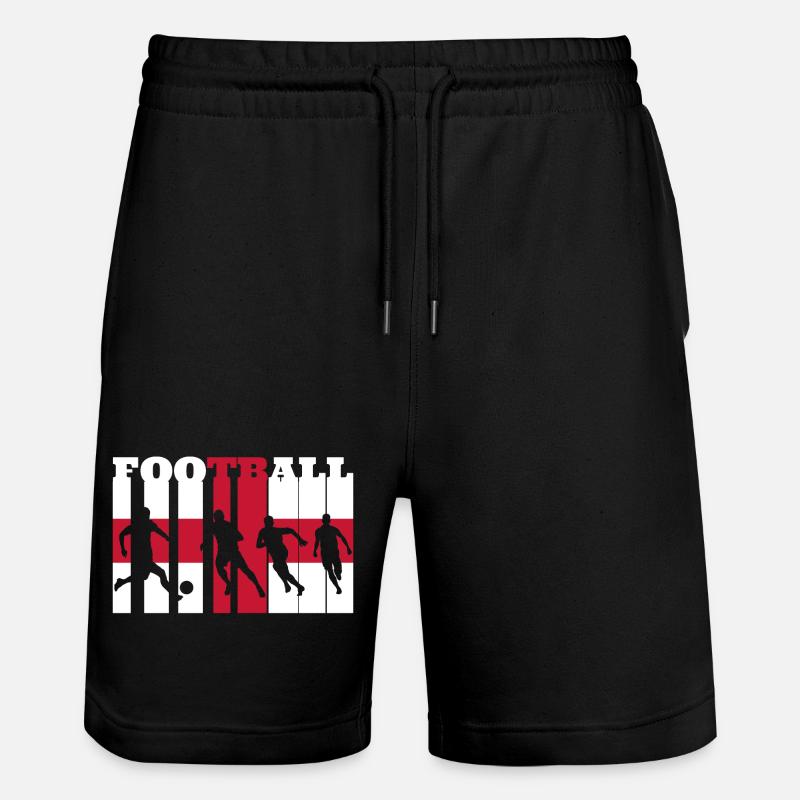 Football anglais - Short de jogging bio TRAINER Stanley/Stella unisexe - noir
