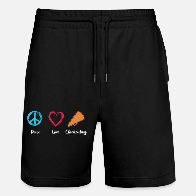 Peace Love Cheerleading - Short de jogging bio TRAINER Stanley/Stella unisexe - noir