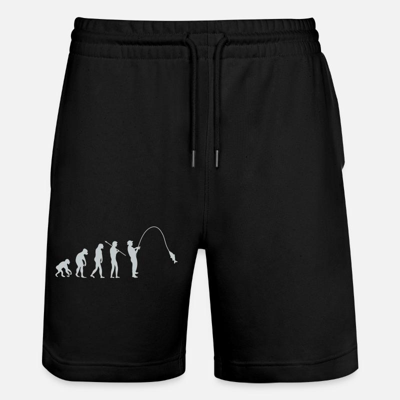 Fishing Evolution - Stanley/Stella Trainer Unisex Organic Jogging Shorts - black