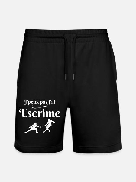 Fencing, Fencing, Fencing Fan - Stanley/Stella Trainer Unisex Organic Jogging Shorts - black