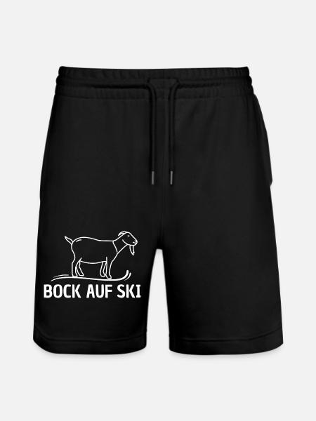 Bock auf Ski - Stanley/Stella Unisex Bio Joggingshorts Trainer  - Schwarz