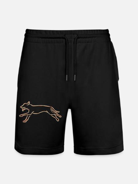 Dessin de chien - Short de jogging bio TRAINER Stanley/Stella unisexe - noir