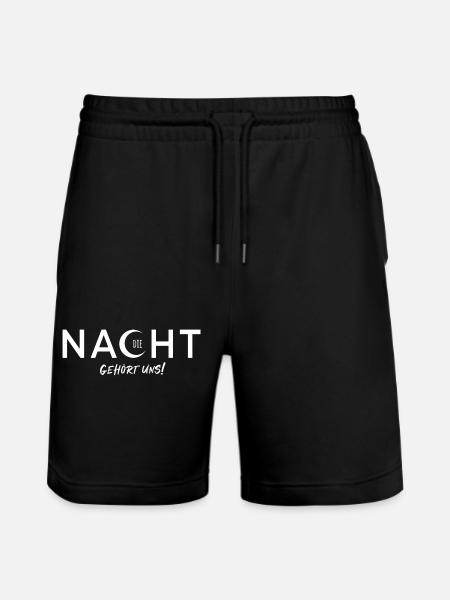Die Nacht Gehört Uns - Vektordesign mit Texteffekt - Stanley/Stella Unisex Bio Joggingshorts Trainer  - Schwarz