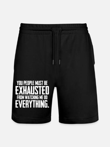 Vous devez être épuisés - Short de jogging bio TRAINER Stanley/Stella unisexe - noir