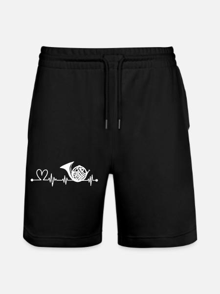 Waldhorn Hornist - Stanley/Stella Unisex Bio Joggingshorts Trainer - Schwarz