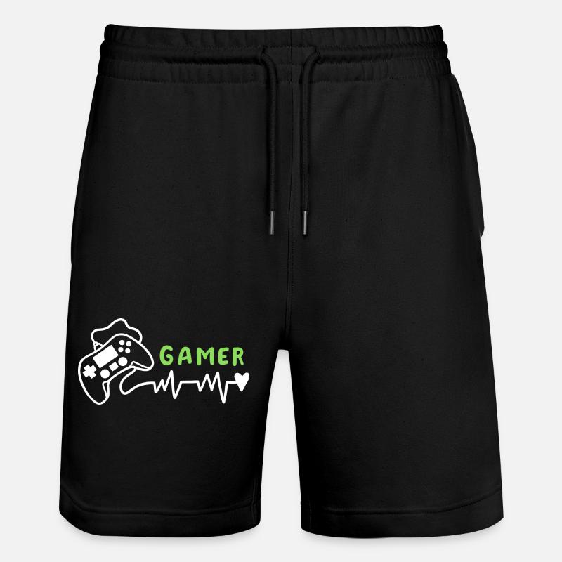 Gamer Gaming - Stanley/Stella Unisex Bio Joggingshorts Trainer - Schwarz