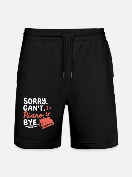 Piano Pianist - Stanley/Stella Unisex Bio Joggingshorts Trainer  - Schwarz