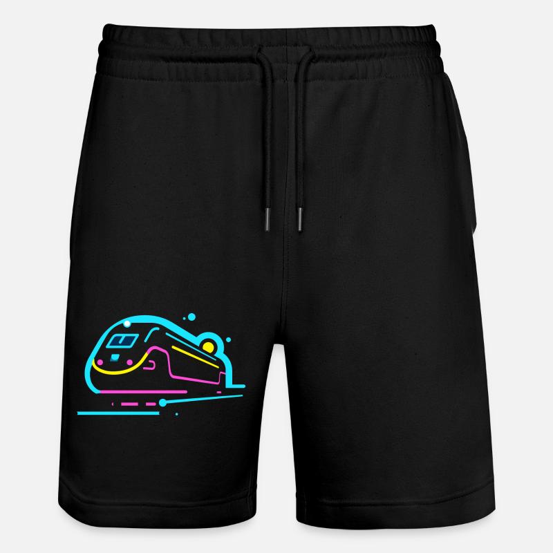 Zug Comic Look - Stanley/Stella Unisex Bio Joggingshorts Trainer  - Schwarz