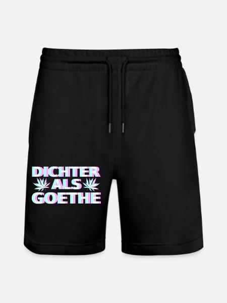 Cannabis Goethe - Stanley/Stella Unisex Bio Joggingshorts Trainer  - Schwarz