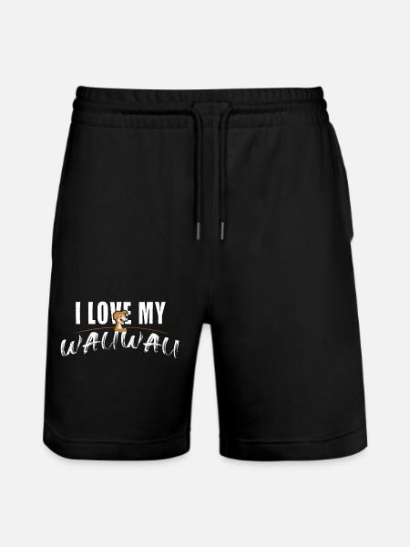 J’adore mon Wauwau - Short de jogging bio TRAINER Stanley/Stella unisexe - noir