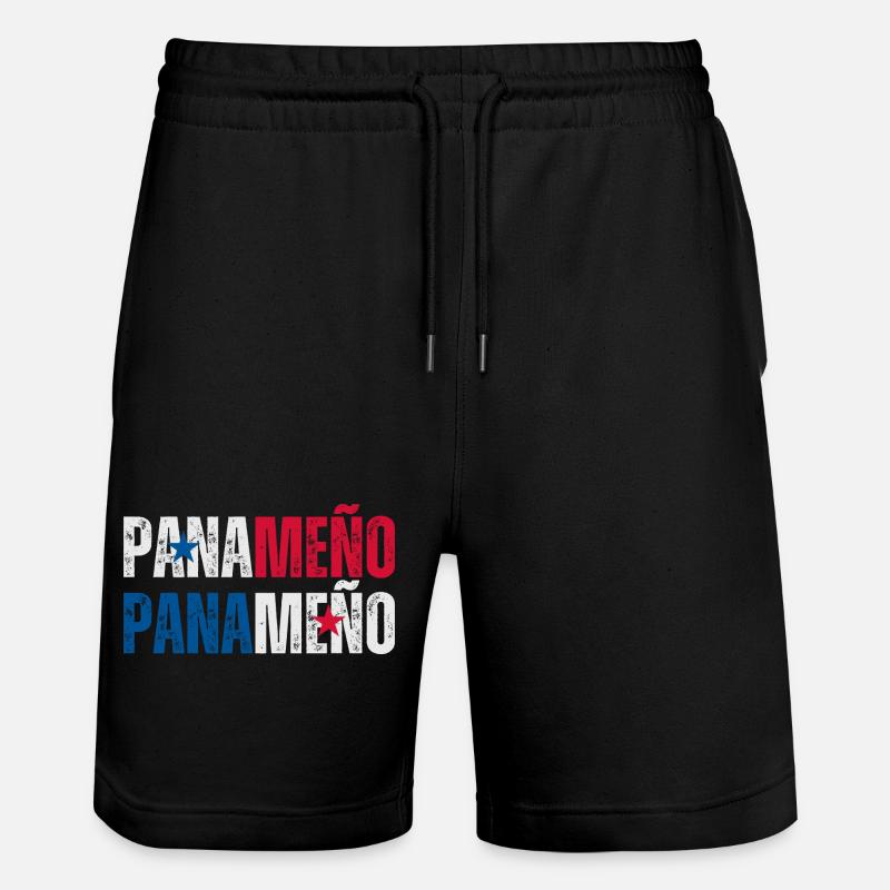 Panamanian flag, Panamanian pride - Stanley/Stella Trainer Unisex Organic Jogging Shorts - black