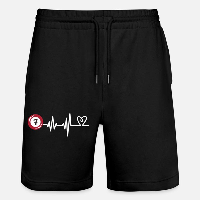 Billard Billardkugel - Stanley/Stella Unisex Bio Joggingshorts Trainer  - Schwarz
