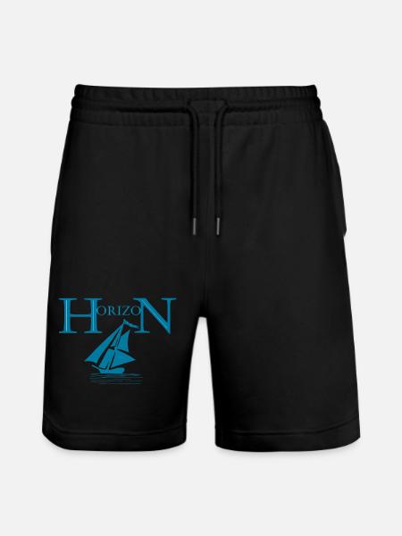 Boot und Horizont - Stanley/Stella Unisex Bio Joggingshorts Trainer  - Schwarz