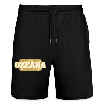 Ozeana als Gesundheit - Stanley/Stella Unisex Bio Joggingshorts Trainer  - Schwarz - Vorne - Nik (191cm) & Marisol (170cm)