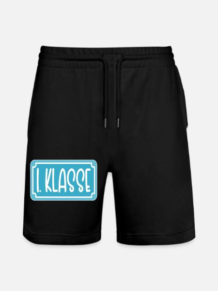 EINSCHULUNG 1. KLASSE - Stanley/Stella Unisex Bio Joggingshorts Trainer  - Schwarz