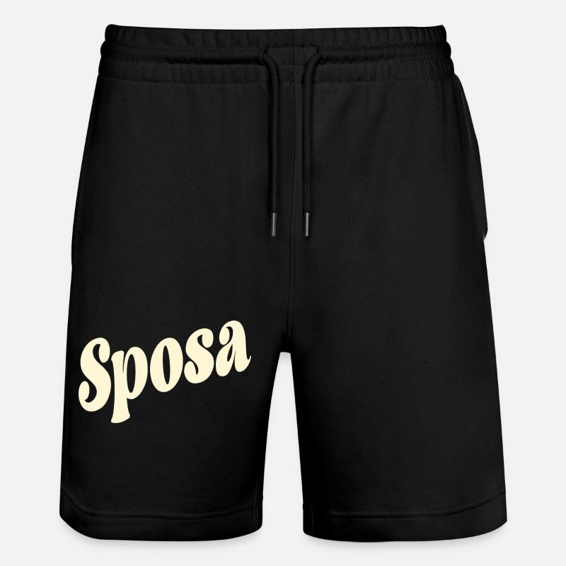 Mariée italienne - Mariage Italie Sposa - Short de jogging bio TRAINER Stanley/Stella unisexe - noir