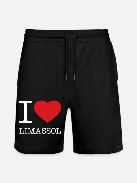 J’ADORE LIMASSOL, Chypre - Short de jogging bio TRAINER Stanley/Stella unisexe - noir