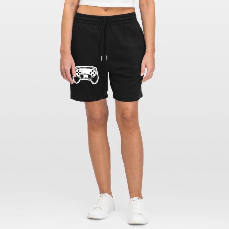 Video Game Controller Drawing Stanley/Stella Trainer Unisex Organic Jogging Shorts