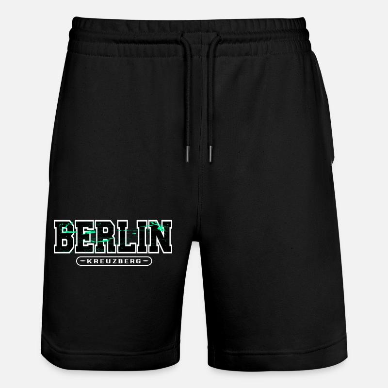 Berlin Kreuzberg Neon Grunge - Short de jogging bio TRAINER Stanley/Stella unisexe - noir