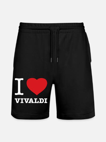 J’ADORE VIVALDI - Short de jogging bio TRAINER Stanley/Stella unisexe - noir