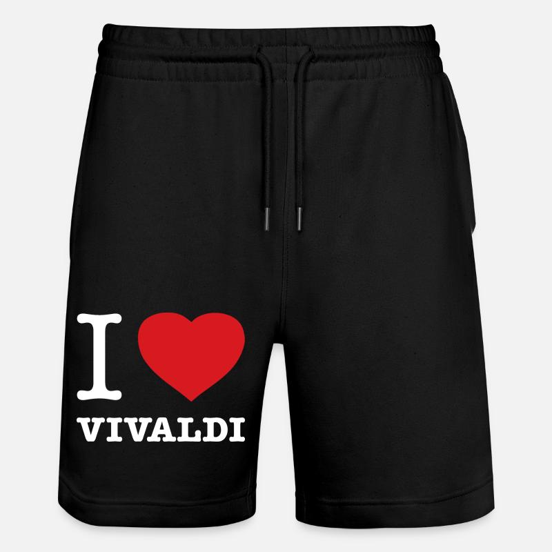 J’ADORE VIVALDI - Short de jogging bio TRAINER Stanley/Stella unisexe - noir