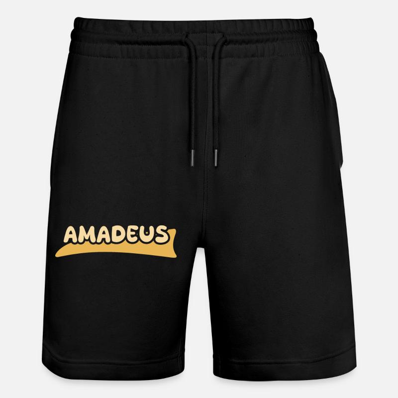 First name Amadeus - Stanley/Stella Trainer Unisex Organic Jogging Shorts - black