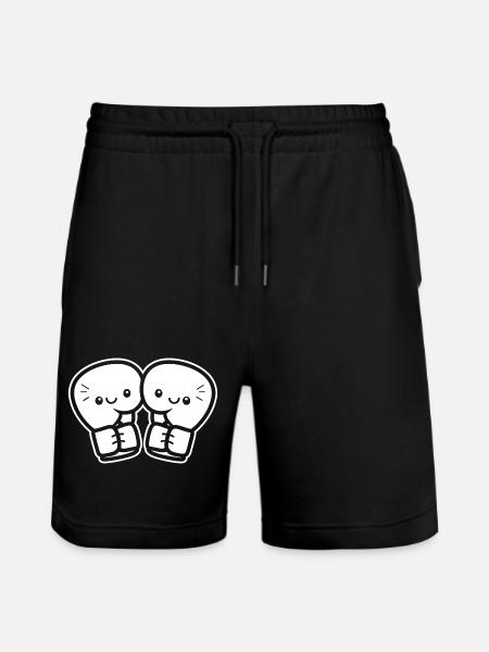 Funny Boxing Gloves - Stanley/Stella Trainer Unisex Organic Jogging Shorts - black