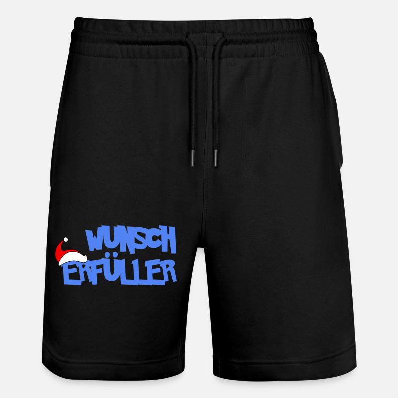 WUNSCHERFÜLLER - Stanley/Stella Unisex Bio Joggingshorts Trainer  - Schwarz