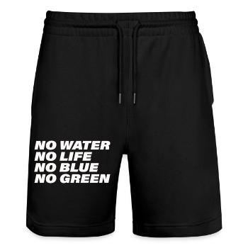 WATER - Stanley/Stella Unisex Bio Joggingshorts Trainer  - Schwarz - Vorne - Nik (191cm) & Marisol (170cm)
