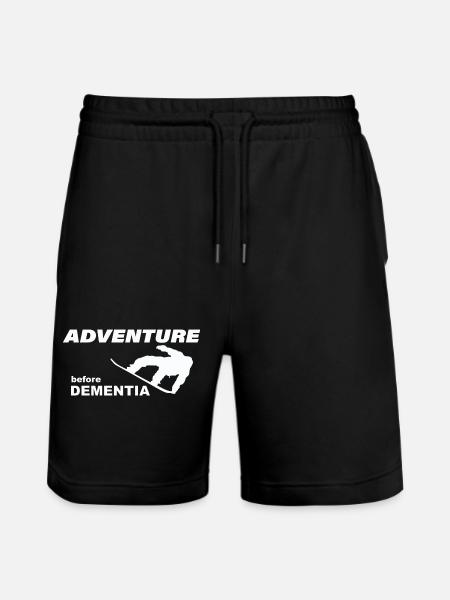 SNOWBOARD ADVENTURE - Stanley/Stella Trainer Unisex Organic Jogging Shorts - black