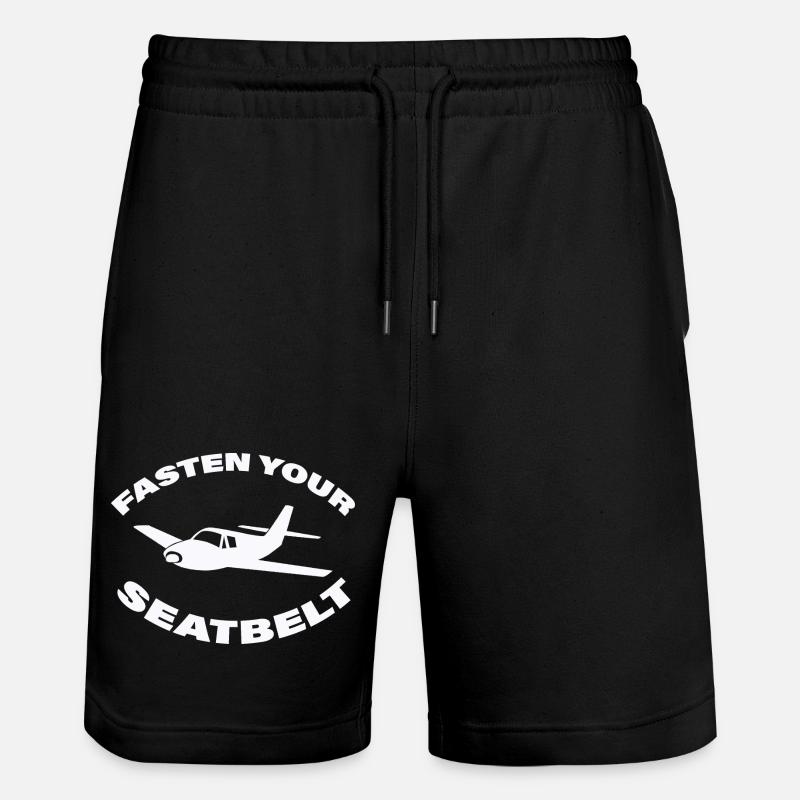 FASTEN YOUR SEATBELT - Stanley/Stella Unisex Bio Joggingshorts Trainer  - Schwarz