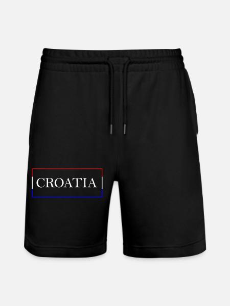 Croatia Design Kroatien - Stanley/Stella Trainer Unisex Organic Jogging Shorts - black