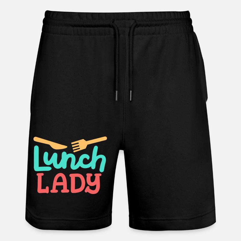 Cafeteria Kantine - Stanley/Stella Unisex Bio Joggingshorts Trainer  - Schwarz