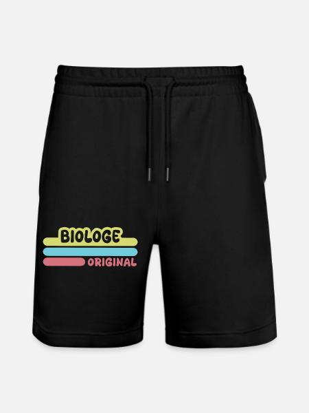 First name Biologist - Stanley/Stella Trainer Unisex Organic Jogging Shorts - black