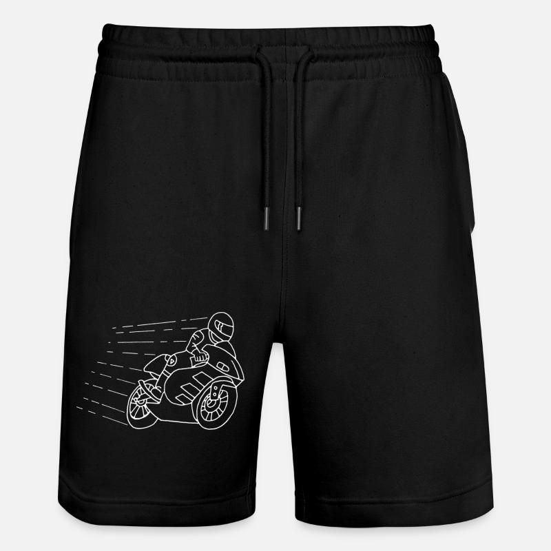 Das Gespenst des Bikers - Stanley/Stella Unisex Bio Joggingshorts Trainer - Schwarz