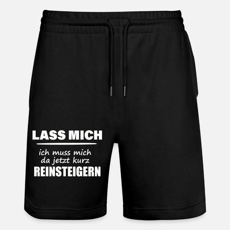 LASS MICH - Stanley/Stella Unisex Bio Joggingshorts Trainer  - Schwarz