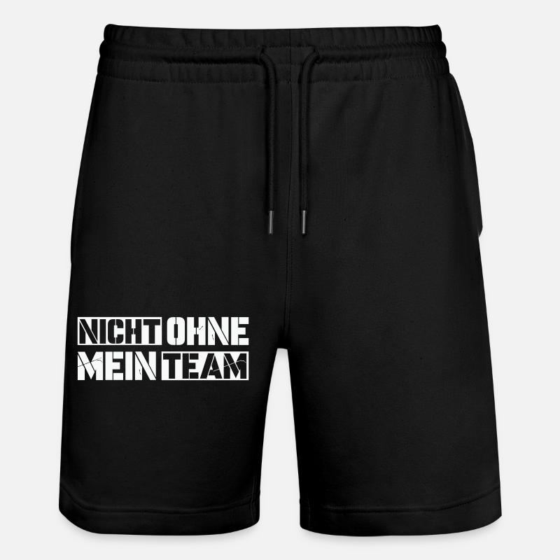 sans mon équipe - Short de jogging bio TRAINER Stanley/Stella unisexe - noir