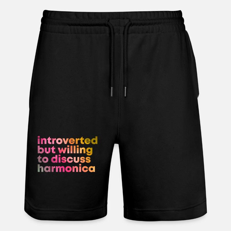 Harmonica - Stanley/Stella Trainer Unisex Organic Jogging Shorts - black
