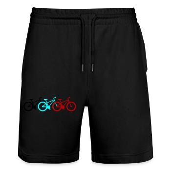 Vélo Vélo Vélos - Short de jogging bio TRAINER Stanley/Stella unisexe - noir - Devant - Nik (191cm) & Marisol (170cm)