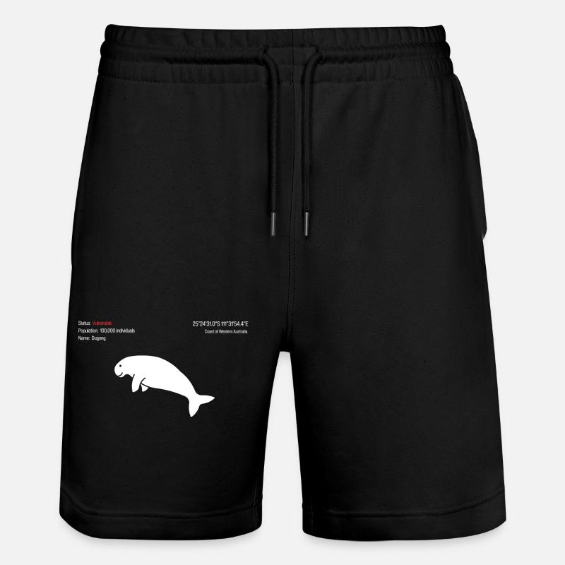 Dugong - Short de jogging bio TRAINER Stanley/Stella unisexe - noir