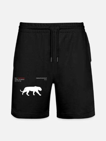 Tiger - Stanley/Stella Trainer Unisex Organic Jogging Shorts - black