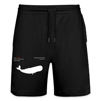 Wal - Stanley/Stella Unisex Bio Joggingshorts Trainer  - Schwarz - Vorne - Nik (191cm) & Marisol (170cm)