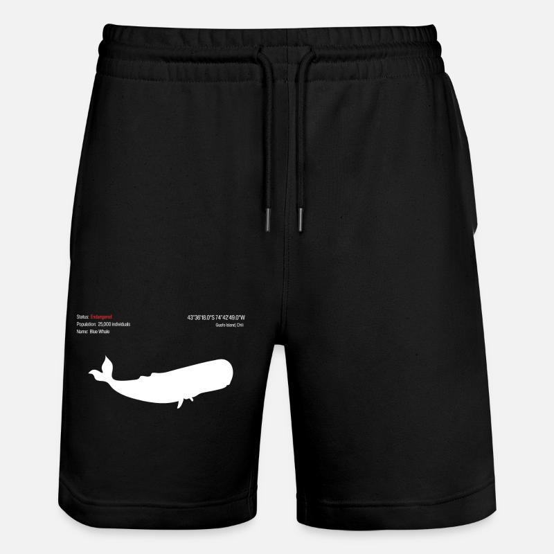 Baleine - Short de jogging bio TRAINER Stanley/Stella unisexe - noir
