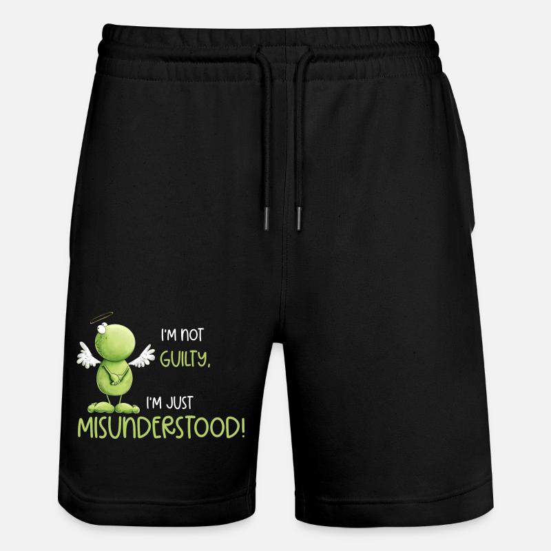 Frog Angel Innocence Misunderstanding - Stanley/Stella Trainer Unisex Organic Jogging Shorts - black