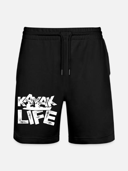 Kayak Life Duo - Stanley/Stella Trainer Unisex Organic Jogging Shorts - black