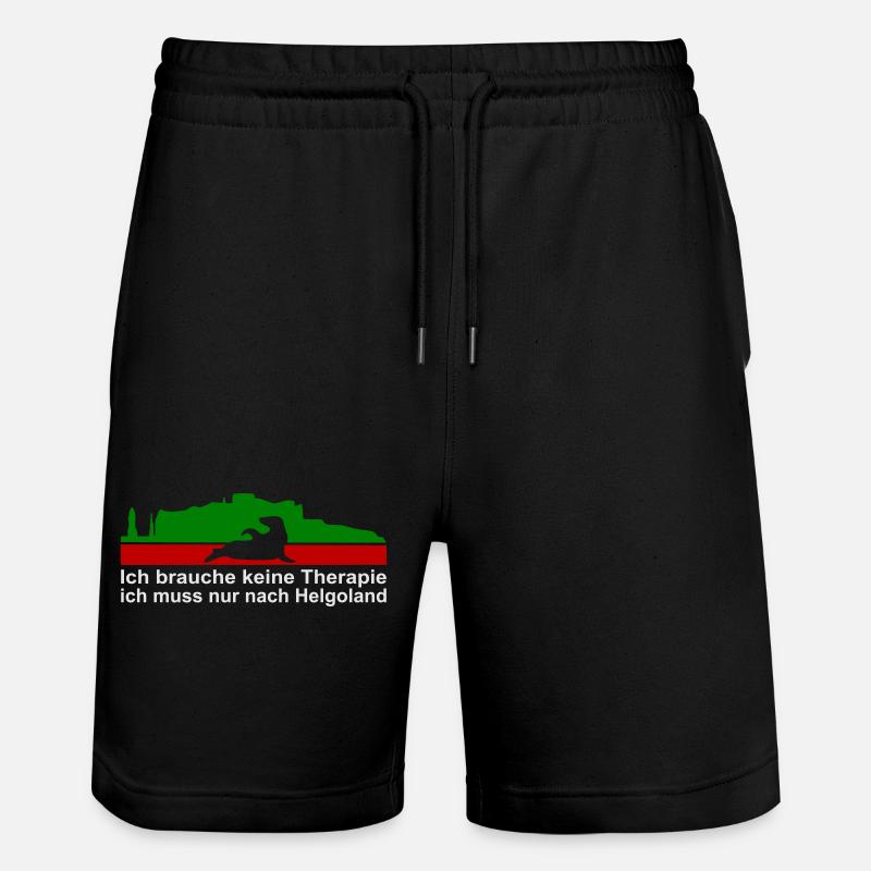 Helgoland - Stanley/Stella Unisex Bio Joggingshorts Trainer  - Schwarz