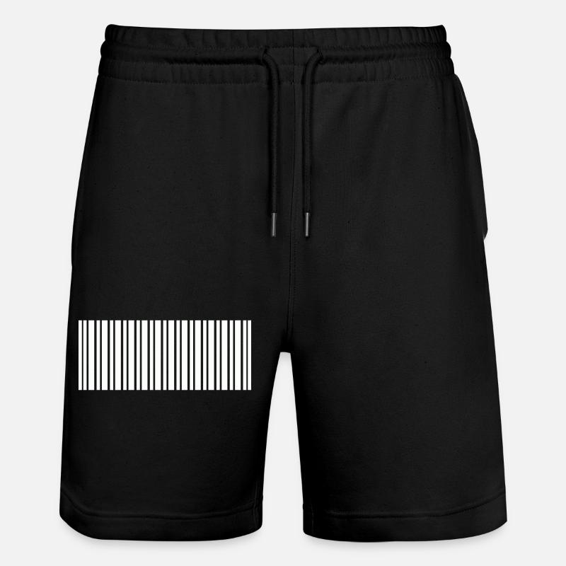 Barcode - Stanley/Stella Unisex Bio Joggingshorts Trainer  - Schwarz
