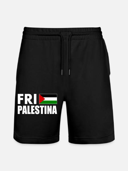 Fri palestina - Stanley/Stella Trainer Unisex Organic Jogging Shorts - black