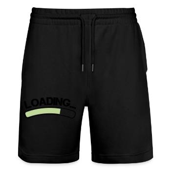 Chargement - Short de jogging bio TRAINER Stanley/Stella unisexe - noir - Devant - Nik (191cm) & Marisol (170cm)